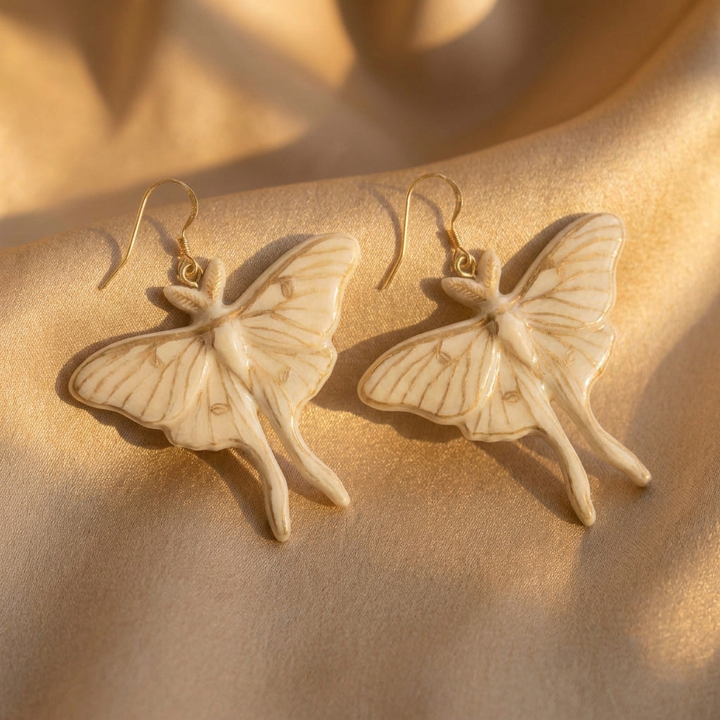 Luna - Moth Earrings